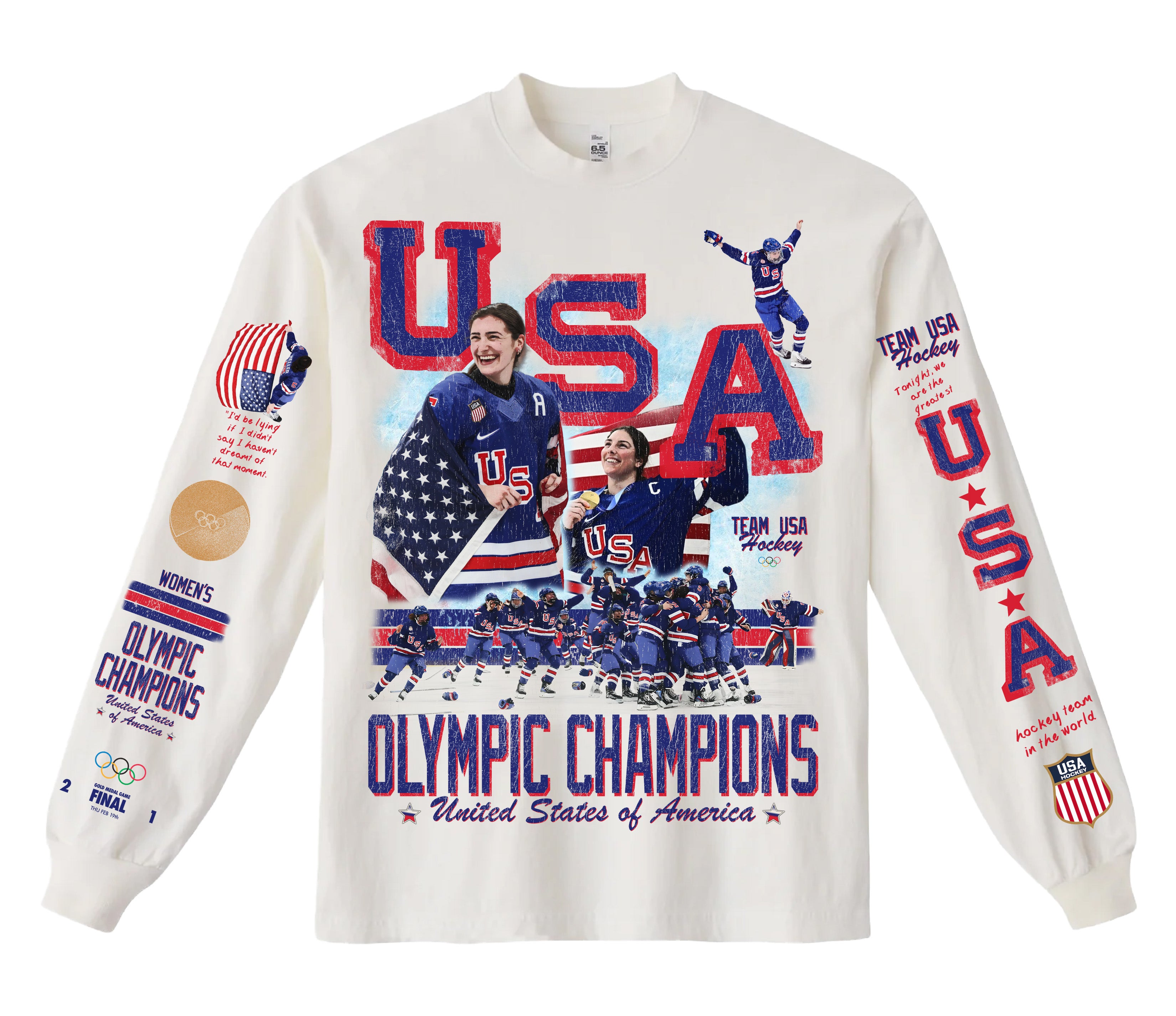 "Women's USA Gold - Longsleeve"